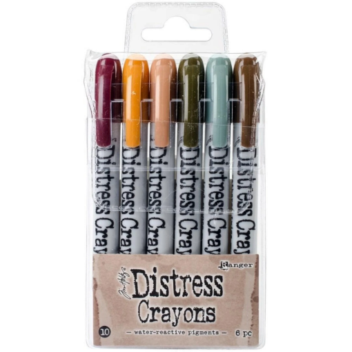 Picture of Tim Holtz Distress Crayons | Σετ Υδατοδιαλυτών Sticks Χρωστικής για Mixed Media – Set 10