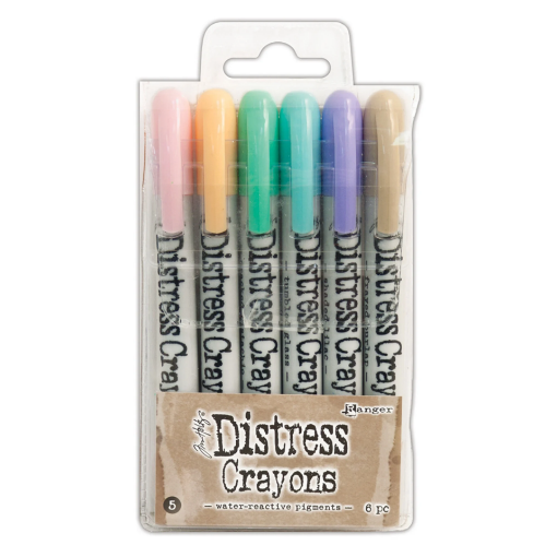 Picture of Tim Holtz Distress Crayons | Σετ Υδατοδιαλυτών Sticks Χρωστικής για Mixed Media – Set 5