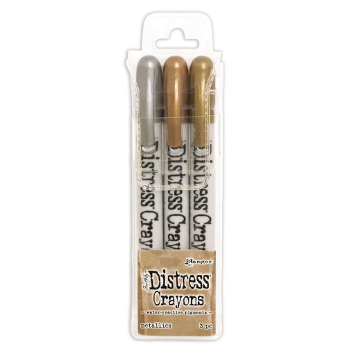 Picture of Tim Holtz Distress Crayons | Σετ Υδατοδιαλυτών Sticks Χρωστικής Μεταλλικού Εφέ για Mixed Media – Metallics
