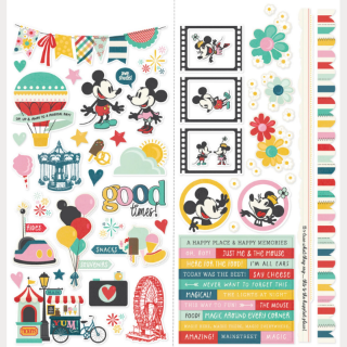 Picture of Simple Stories Say Cheese Happiest Place Cardstock Stickers Icons – Αυτοκόλλητα Διακοσμητικά Scrapbooking, 64τεμ.