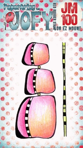 Picture of Paper Artsy JoFY Cling Stamp | Σφραγίδα Rubber 3" x 2" - Mini 100