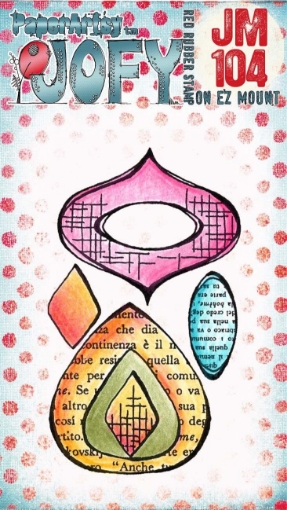 Picture of Paper Artsy JoFY Cling Stamp | Σφραγίδα Rubber 3" x 2" - Mini 104