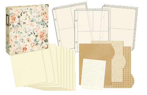 Picture of Graphic 45 Always & Forever Vintage Rose Binder Album with Pocket Pages – Άλμπουμ Scrapbooking με Θήκες και Κρίκους