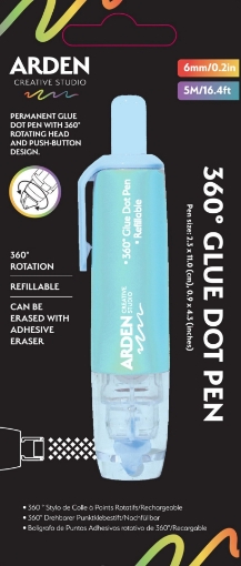 Picture of Arden Creative Studio 360° Glue Dot Pen – Στυλό Κόλλας με Μόνιμα Glue Dots, 6mm x 5m
