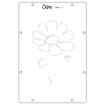 Picture of Sizzix Studio Layered Stencils by Willow Wolfe Cosmo – Σετ Layered Stencils για Άνθος Cosmos, 4 τεμ.