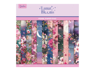 Picture of Crafter's Companion Lunar Blooms 12x12 Inch Paper Pad – Μπλοκ Χαρτιών Διπλής Όψης με Περλέ Φινίρισμα, 24 Φύλλα