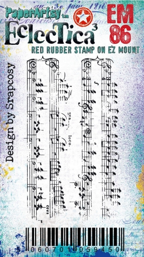 Picture of Paper Artsy Eclectica3 Scrapcosy Cling Stamp | Σφραγίδα Rubber 3" x 2" - Mini 86