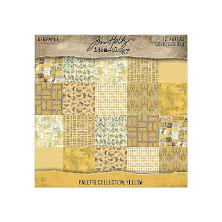 Picture of Tim Holtz Idea-ology Μπλοκ Scrapbooking Διπλής Όψης 8x8 Inch – Palette Collection, Yellow