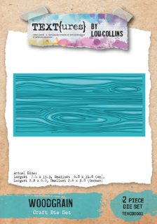 Picture of TEXT(ures) Beneath the Brambles Craft Die Set | Σετ Μητρών Κοπής - Woodgrain, 2 τεμ.