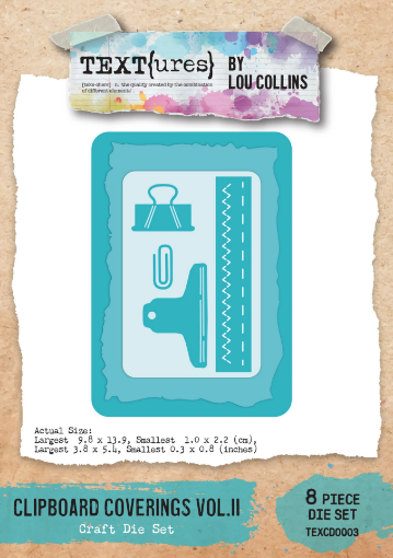 Picture of TEXT(ures) Beneath the Brambles Craft Die Set | Σετ Μήτρες Κοπής  - Clipboard Coverings Vol.II, 8 τεμ.