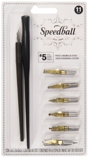 Picture of Speedball No. 5 Artist Pen Set | Σετ Καλλιγραφίας & Σχεδίου με 2 Κονδυλοφόρους και 9 Πένες