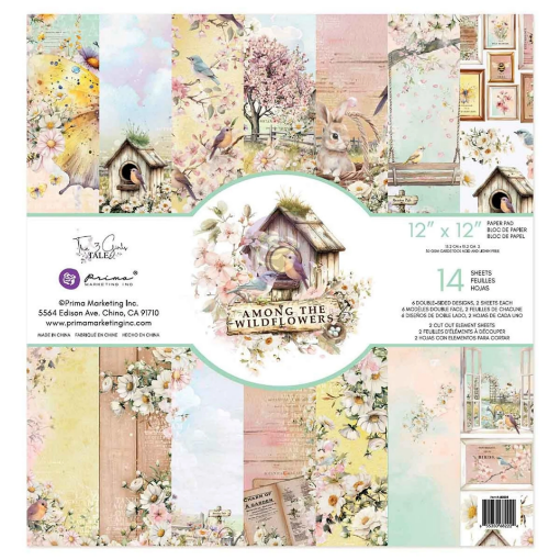 Picture of Prima Marketing Συλλογή Scrapbooking Διπλής Όψης - Among the Wildflowers, 12"x12"