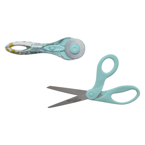 Picture of Westcott Titanium Fabric Scissors 8" & Rotary Cutter 45mm | Σετ Ψαλίδι Τιτανίου & Περιστροφικός Κόπτης Υφάσματος