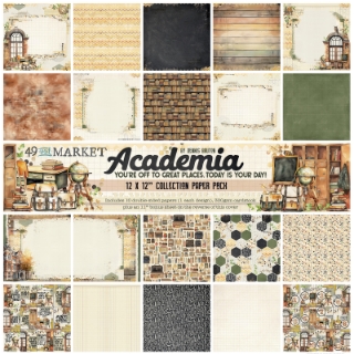 Picture of 49 & Market Collection Pack Συλλογή Scrapbooking 12"X12" - Academia
