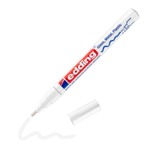 Picture of Edding 751 Gloss Paint Marker White – Ακρυλικός Μαρκαδόρος Gloss Λευκός 1-2mm