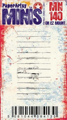 Picture of PaperArtsy Red Rubber Mini Stamp | Σφραγίδα Rubber Minis EM140