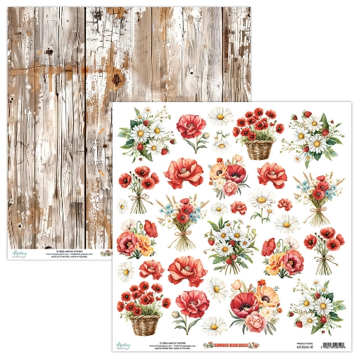Picture of Mintay Papers Cardstock Διακοσμητικά Στοιχεία για Κοπή 12" x 12" - Summer Highlands, Flora 