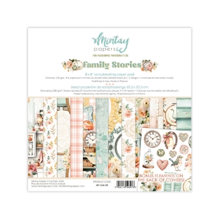Picture of Mintay Papers Μπλοκ Scrapbooking Διπλής Όψης 8" x 8" - Family Stories