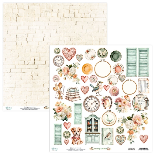 Picture of Mintay Papers Cardstock Διακοσμητικά Στοιχεία για Κοπή 12" x 12" - Family Stories, Elements