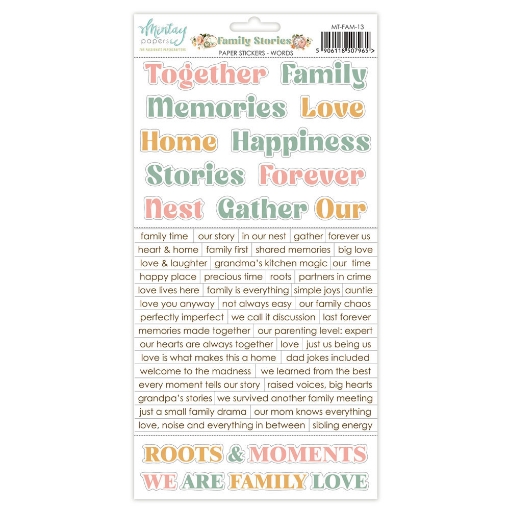 Picture of Mintay Papers Αυτοκόλλητα - Family Stories, Words, 51τεμ.