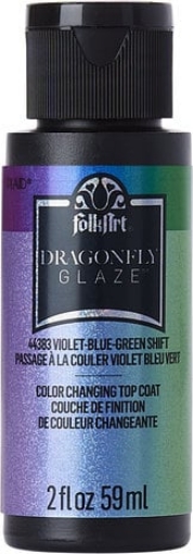 Picture of FolkArt Dragonfly Glaze | Ιριδίζον Ακρυλικό Μέσο – Violet-Blue-Green Shift 44383, 2 oz