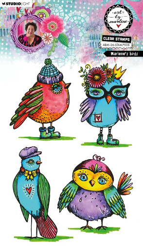 Picture of Studio Light Art By Marlene Clear Stamps - Marlene's Birds | Διάφανες Σφραγίδες 4 τεμ.
