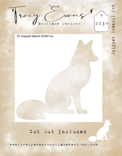 Picture of Tracy Evans Snippet Stencil | Stencil Αλεπού 4"x4", Fox
