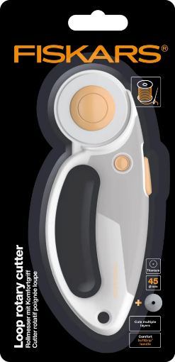 Picture of Fiskars Loop Rotary Cutter | Περιστροφικός Κόπτης Τιτανίου SoftGrip, Ø45mm