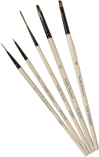 Picture of Princeton Simply Simmons Devilish Detail D255500003 | Σετ Συνθετικά Πινέλα Λεπτομέρειας 5 τεμ.