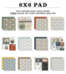Picture of Echo Park Paper Pad | Μπλοκ Scrapbooking 6" x 6" - It’s Time To Travel 