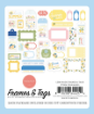 Picture of Carta Bella Frames & Tags | Πλαίσια & Ετικέτες από Cardstock, Lemonade (33 τεμ.)