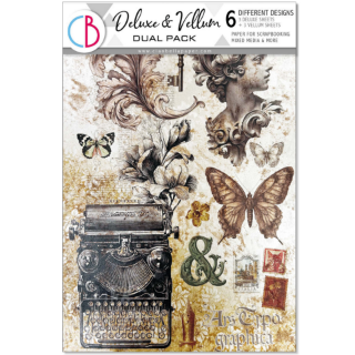 Picture of Ciao Bella Σετ Χαρτιών A4 Deluxe Pearl Copper & Vellum - Typographic, 6 τεμ.