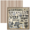Picture of Ciao Bella Μπλοκ Scrapbooking 12"x12" - Typographic Patterns Pad, 8 τεμ.