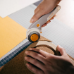 Picture of Fiskars Trigger Rotary Cutter | Περιστροφικός Κόπτης Τιτανίου με Σκανδάλη, Ø45mm