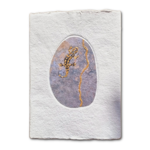 Picture of Lamali Galet Handmade Cotton Rag Notebook | 100% Cotton Handmade Notebook 120gsm - White, 5.9" x 8.3"