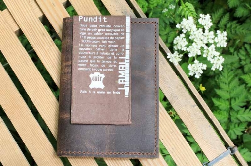 Picture of Lamali Refillable Leather Art Journal 15 x 21 cm | Δερμάτινο Επαναγεμιζόμενο Journal με 100% Βαμβακερό Χαρτί 200gsm - Ivory, 116 σελ.