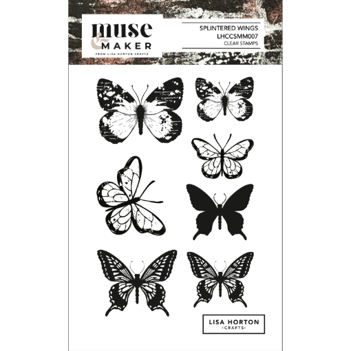 Picture of Lisa Horton Crafts Muse & Maker Σφραγίδες Clear A6 - Splintered Wings