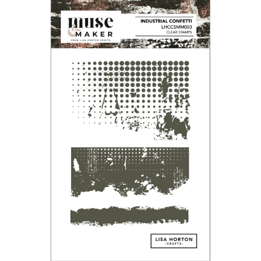Picture of Lisa Horton Crafts Muse & Maker Σφραγίδες Clear A6 - Industrial Confetti