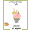 Picture of Lisa Horton Crafts Layering Stencils | Σετ Στενσιλ A6 με Βάζο & Λουλούδια - Floribunda Vase, 6 τεμ.