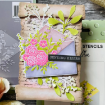 Picture of Lisa Horton Crafts Layering Stencils | Σετ Στενσιλ με Φάκελο & Λουλούδια - Floribunda Petal Envelope, 8 τεμ.