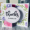 Picture of Lisa Horton Crafts Layering Stencils | Σετ Στενσιλ με Floral Φόντο - Floribunda Background, 8 τεμ.