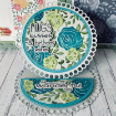 Picture of Lisa Horton Crafts Layering Stencils | Σετ Στενσιλ με Floral Φόντο - Floribunda Background, 8 τεμ.