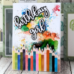Picture of Lisa Horton Crafts Layering Stencils & Die | Σετ Στενσιλ με Μολύβια & Μήτρα Κοπής - Pencil Crayons, 8 τεμ.