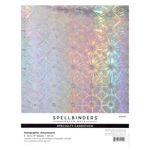 Picture of Spellbinders Just Add Cake | Σετ Ολογραφικό Specialty Cardstock για Die Cutting, 8.5" x 11", 5 τεμ.