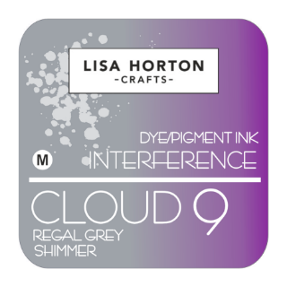 Picture of Lisa Horton Crafts Cloud 9 Interference Ink Pad | Ιριδίζον Μελάνι που Αλλάζει Χρώμα - Regal Grey Shimmer
