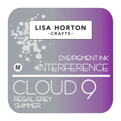 Picture of Lisa Horton Crafts Cloud 9 Interference Ink Pad | Ιριδίζον Μελάνι που Αλλάζει Χρώμα - Regal Grey Shimmer
