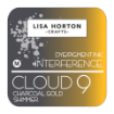Picture of Lisa Horton Crafts Cloud 9 Interference Ink Pad | Ιριδίζον Μελάνι που Αλλάζει Χρώμα - Charcoal Gold Shimmer