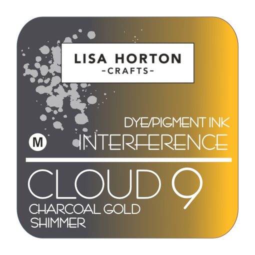 Picture of Lisa Horton Crafts Cloud 9 Interference Ink Pad | Ιριδίζον Μελάνι που Αλλάζει Χρώμα - Charcoal Gold Shimmer