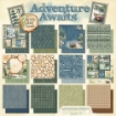 Picture of Graphic 45 Adventure Awaits 12x12 Inch Collection Pack - Σετ Χαρτιών Scrapbooking Διπλής Όψης, 24 Φύλλα