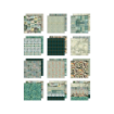 Picture of Tim Holtz Idea-ology Μπλοκ Scrapbooking Διπλής Όψης 8" x 8" – Palette Collection, Teal